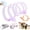 Purple, variant on Spiral Tunnel Cat Toy Foldable Steel Wire Elastic Mesh S Type Tunnel with Mouse for Indoor Cat Play