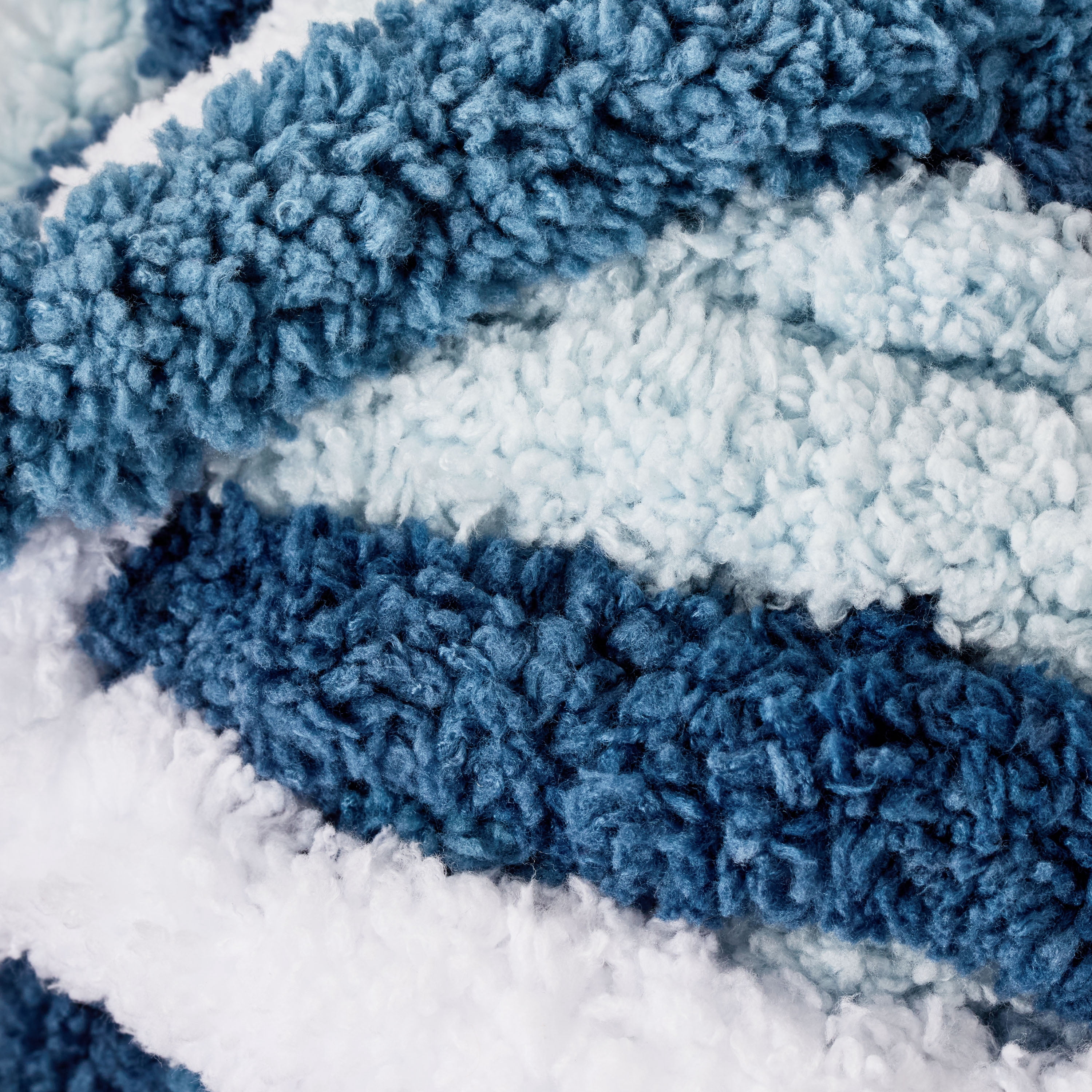 Mainstays Chunky Chenille Yarn, 31.7 yd, Blue Haze Multi, 100% Polyester, Super Bulky, Pack of 4