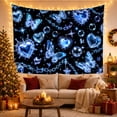 thumbnail image 3 of Moon Stars Allover with Crystalline Glass Like Elements, Mystical Fantasy for Space Lovers, Galaxy Room Decor, Valentine'S Day Gift, Tapestry Wall Hanging for Bedroom and Dorm, 3 of 7