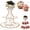 White, variant on Z52LingLing Decoration dark blue Graduation Season Cake Stand (42x30 cm) – Elegant Three-Tier Cupcake Stand for Graduation Dessert Display