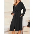 thumbnail image 2 of Avidlove Maternity Robe and Nursing Nightgowns Set for Hospitable Breastfeeding 3 in 1 Labor Delivery Nursing Sleeveless Gown Bathrobe Pregnancy Clothes, 2 of 8