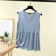 thumbnail image 2 of UPPADA Cotton Tank Top for Women Solid Color Basic Sleeveless Tank Shirt Soft Cotton Rib Tank Tops Casual Dressy Yoga Tops,Tank Top for Women Light Blue,XXL, 2 of 7