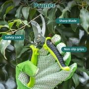 Deli Garden Tool Set, 8 Pieces Stainless Steel Heavy Duty Gardening Tool Set,Outdoor Gardening Hand Tools with Storage Bag,Ideal for Planting and Maintaining Gardens,Gardening Gifts for Women, Men