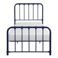 thumbnail image 3 of Topline Home Furnishings Lit simple en métal bleu marine, 3 of 3