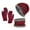 A, variant on Ketyyh-chn99 Women Hat Gloves and Scarf Sets Men Winter Solid Color Warm Ear Protection Cold Knitted Hat Glove Scarf 3PCS Set,A
