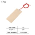 thumbnail image 3 of Heater Film Heating Plate, 24V 30W Polyimide Heat Pad, Adhesive PI Heater Elements Film 100mmx45mm, Pack of 5, 3 of 4