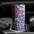 thumbnail image 3 of 20oz Pioneer Flower Skinny Tumblers Stainless Steel Tumbler with Lid and Straw,Vacuum Insulated Double Wall Travel Tumbler Cups with Cleaning Brush for Coffee,Tea, 3 of 6
