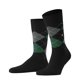 thumbnail image 1 of Calcetines de hombre Burlington - King, algodón, diseño de rombos, emblema del logotipo Negro/Gris/Verde 40-46, 1 of 4