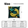thumbnail image 5 of Banana Covers - Set of 2 Throw Pillow Covers with Unique Patterns for Living Room Decor - Available in 16x16, 18x18, and 20x20 Inches Throw Pillows for All Occasions, 5 of 6