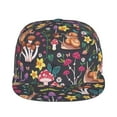 thumbnail image 2 of Bingfone Baseball Cap,Snapback Trucker Hat for Men & Women with Adjustable-Mushrooms Snails Butterflies, 2 of 9