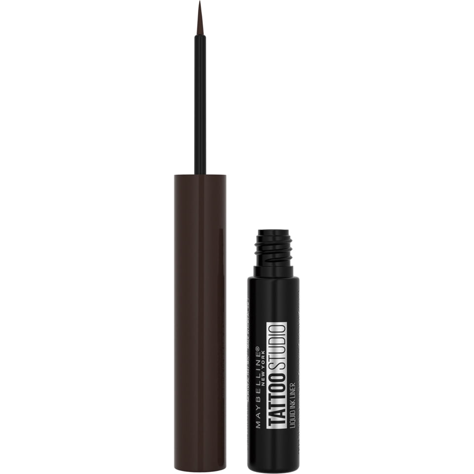 Maybelline TattooStudio Liquid Ink Eyeliner Eye Makeup, Dark Henna