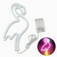 thumbnail image 3 of Flamingo Neon Sign, Battery Operated or USB Powered LED Neon Sign Light for Party, Home, Wall Decoration Lamp Kids Gift, 3 of 3