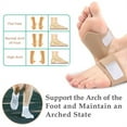 thumbnail image 5 of Arch Support Brace Adjustable, 1 Pair Non-Slip Arch Wraps with Soft Elastic Silicone Pads, Foot Brace for Foot Care, Flat & Fallen Arches, High Arch, Plantar Fasciitis Relief – Fits All Shoes, Beige, 5 of 8