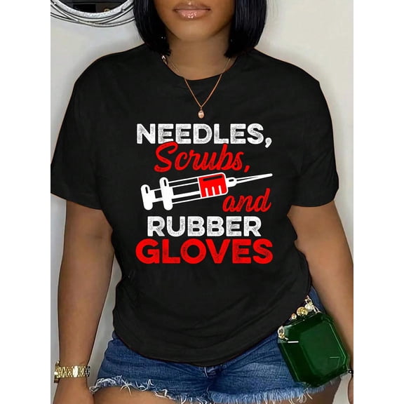 Needles Rubber Gloves Phlebotomy Technician Phlebotomists T-Shirt
