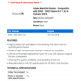 thumbnail image 2 of Intake Manifold Gasket - Compatible with 2000 - 2002 Saturn SL1 1.9L 4-Cylinder VIN 8 2001, 2 of 2