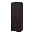 thumbnail image 6 of DEPOT E-SHOP Trego Armoire, 3 Doors, 3 Shelves, Walnut / Black Wengue, 6 of 6