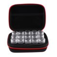 thumbnail image 1 of Essential Oils Storage Bag Travel Rhinestones Case Holder Organizer with 15Pcs Bottles - Red, 16 x 11 x 6.5cm, 1 of 8