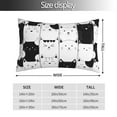 thumbnail image 4 of Vsdgher Doodle Cute Cat Print Pillow Cases -Iconic Collection Pillowcases -Extra Soft, Not easy to deform,not pilling Export quality, 4 of 8