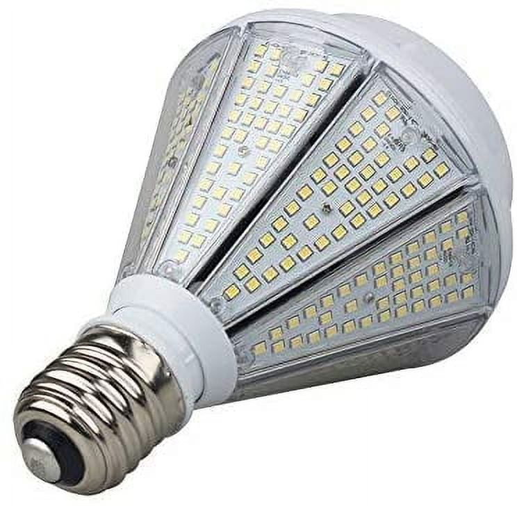 dephen 80W LED Corn Light Bulb with Removable E39 & E26 Base, Output 5000K 10400Lm, Cone Led Down Light Replacement for 250W High Bay Post Top Warehouse Garage Canopy Porch Wall Light (UL-Listed)
