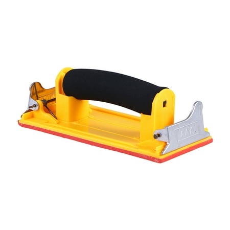 

Hand Grip Sandpaper Holder Sponge Handle Handheld Sand Paper Frame Grinding Polished Tools For Walls Woodworking Polishing Sanding Tools Abrasive Tools (Yellow)