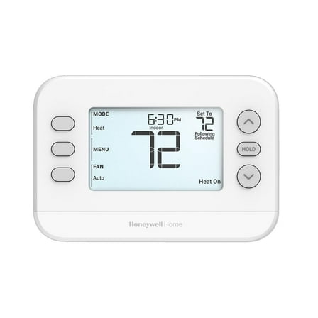Honeywell TH2320U4006 24V FOCUSPRO P200 Multi Stage Programmable / Non Programmable Hardwire Or Battery Powered Digital Thermostat With Backlight 3H/2C Heat Pump Or 2H/2C Conventional 32-90F
