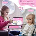 thumbnail image 4 of Kids Travel Tray Table Cover with Tablet Holder, Plane essentials for Toddler, Airplane Travel Tray with Pockets, Travel Essential Must-Haves for Train and Flying Supplies, Pink, 4 of 9