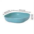 thumbnail image 3 of CNKOO Square Cereal Bowls  Plastic Small Bowls for Kitchen  Shallow Serving Bowls for Soup Salad Oatmeal Snack Dessert Ice Cream  Party Snack Soup Dessert Rice Plate, 3 of 7