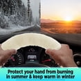 thumbnail image 3 of Australian Sheepskin Wool Steering Wheel Cover For Women & Men Universal 15 Inch Steering Wheels & Accessories Ecofriendly Wheel Cover For Car Car Access, 3 of 5