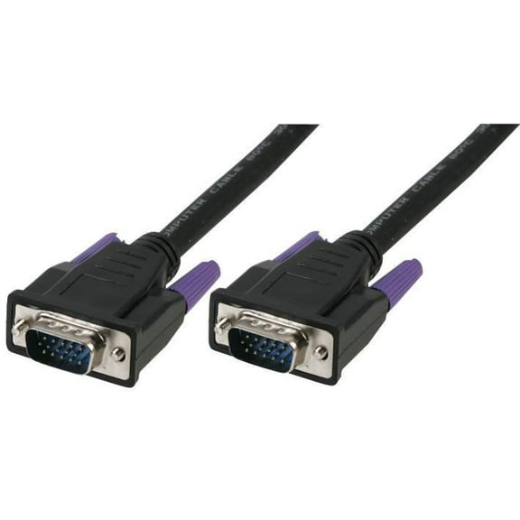 PRO SIGNAL - Fully Wired 15 Pin SVGA Male to Male Monitor Lead, 0.5m Black