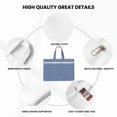 thumbnail image 5 of Kdxio Stylized Flowers Vintage Boho File Tote Document Bag Business Briefcase Bag Document Organizer Tote Briefcase for Letter A4 Files Business Teacher Office Bag, 5 of 8