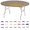 Metallic Gold, variant on Kwik-Covers Round Plastic Table Cover - 60" Round, Bundle of 5, Metallic Gold