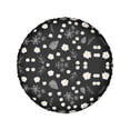 thumbnail image 3 of Leaves Daisy Flower Tire Cover Trailer Floral Spare Wheel Protector for 14" 15" 16" 17"h, 3 of 5