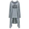 thumbnail image 3 of Baqcunre Women'shooded Long-Sleeved Good Witch &Bad Witch Printed Hoodie With Irregular Bottom Loose Mid-Long Hoodie Y2K Hoodies Graphic Hoodie Hoodies for Women,Womens Sweatshirt Grey L, 3 of 7