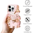 thumbnail image 6 of 2 Packs Christmas Print Phone Case for iPhone 12/iPhone 12 Pro 6.1", with Aesthetics Pattern Design Soft TPU Silicone Xmas Cases, Shockproof Bumper Protector Camera Girls Women Cover, Gift A, 6 of 6