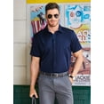 thumbnail image 3 of sogami Stretch Short Sleeve Dress Shirt Solid Business Shirts for Men, 3 of 8