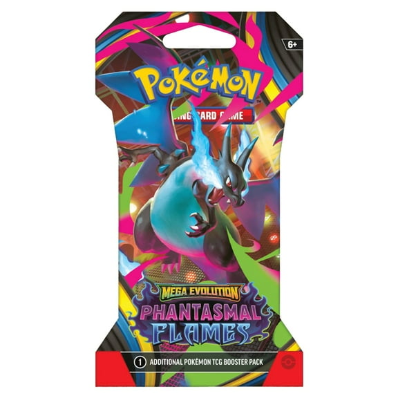 Pokemon ME2 Phantasmal Flames Sleeved Booster Pack  Mega Charizard X