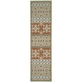 thumbnail image 6 of SAFAVIEH Veranda Moriah Geometric Indoor/Outdoor Area Rug, Green/Terracotta, 3' x 3' Round, 6 of 10