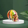 thumbnail image 2 of GROWTH TANK Figurine de Statue Abstraite Halloween Fleur Colorée Peinte Silhouette Squelette, 2 of 4