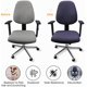 thumbnail image 3 of Juego de fundas de asiento y respaldo de LICRA elásticas lavables para sillas de ordenador de oficina, sillas de comedor, 3 of 5