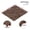 Red + Brown + Polypropylene#75, variant on DIY Interlocking Patio Deck Tiles 12x12, Stone Style PP Resin Floor Tiles for Porch Poolside Balcony Backyard 44pcs Red Brown