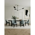 thumbnail image 2 of Manhattan Comfort Gansevoort 19.5" Faux Leather Dining Chair - Pewter (Set of 4), 2 of 11