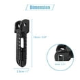 thumbnail image 2 of Unique Bargains Pair Black Aluminum Alloy Motorcycle Front Foot Pedal Footrest Pegs for Suzuki, 2 of 3