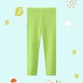 thumbnail image 2 of zuwimk Girls Athletic Leggings Crossover High Waisted Yoga Pants with Pockets Kids Dance Running Workout Tights(Light Green,C), 2 of 4