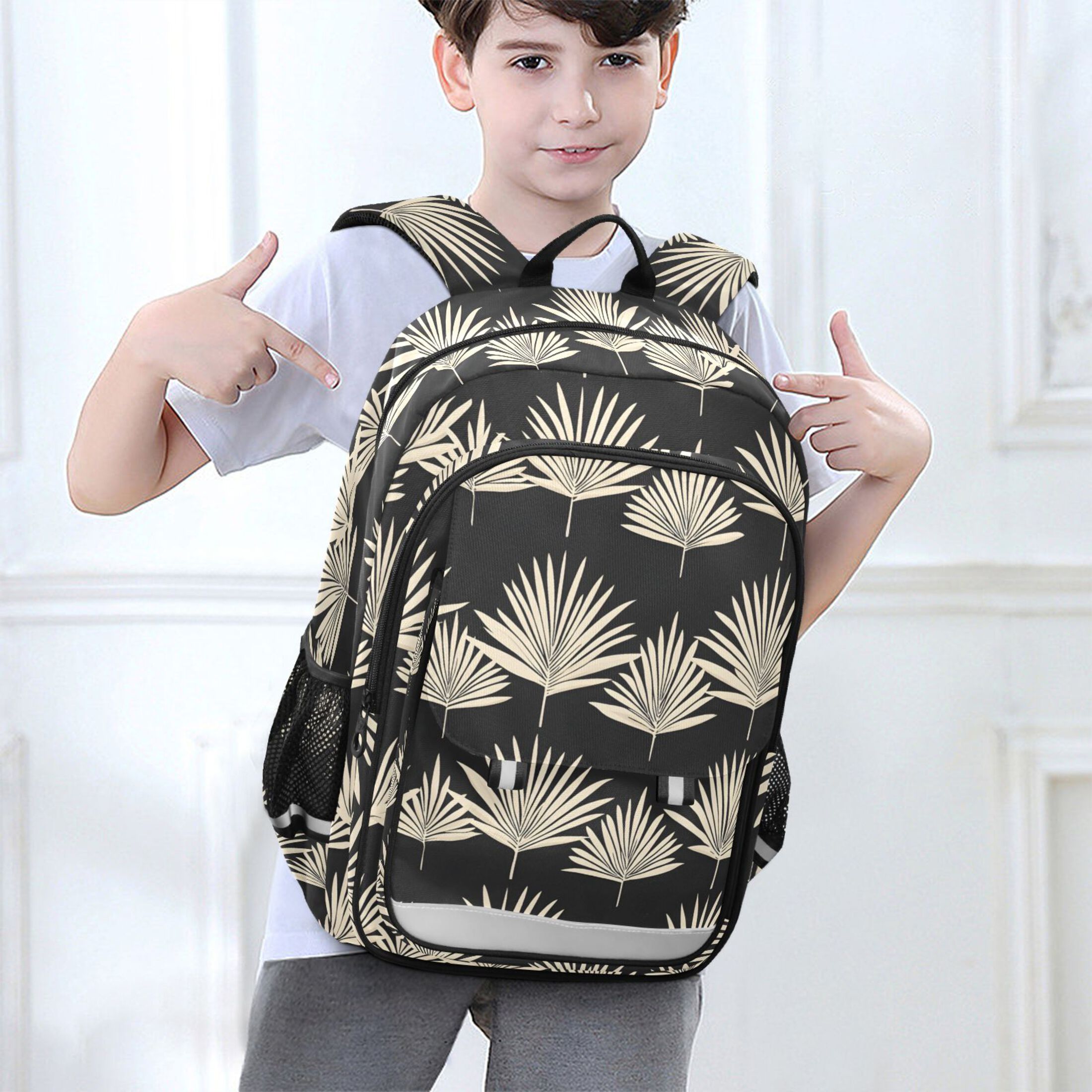 ALAZA Vintage Retro Leaf Laptop Backpack Purse Travel Bag Casual School Bookbag Rucksack for Women Men