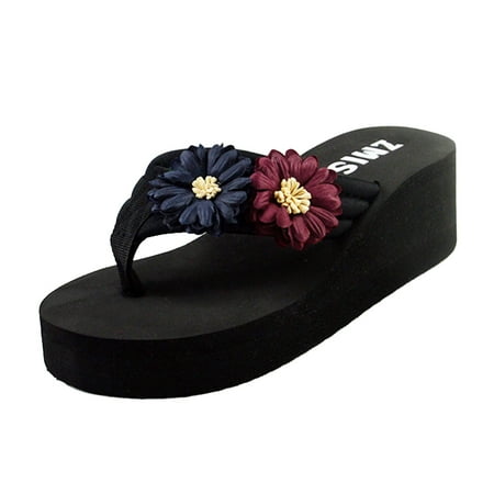 

Youmylove Women Clip Toe Sandals Fashion Summer Sandals Wedge Bottomed Sandals Beach Bohemian Comfortable Stylish Shoes Ladies Footwear