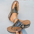 thumbnail image 6 of Dakaela Orthopedic Sandals for Women 2026 Summer Slip on Beach Flip Flops with Arch Support Comfortable Wide Width Platform Wedge Casual Slippers Size 6-10, 6 of 9