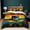 Color4, variant on 3pcs Bat-man Bedding Duvet Cover Set with Zipper Closure,Ultra Soft Comforter Set All Season Quilt Cover Set Full Size