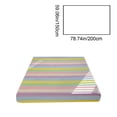 thumbnail image 3 of Colorful Striped Washed Cotton Fitted Sheet, Soft Skin-Friendly, Mattress Protector, Deep Pocket, Machine Washable, 1-Pack, 3 of 6