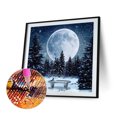 thumbnail image 2 of 5D bricolaje diamante pintura completo redondo taladro paisaje pared decoración Rhinestone artesanías Hugtrwg Para estrenar, 2 of 9
