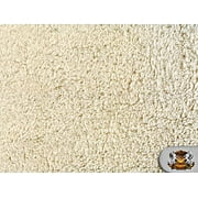 Sherpa Minky IVORY 62" Wide Faux / Fur Fabric By the Yard